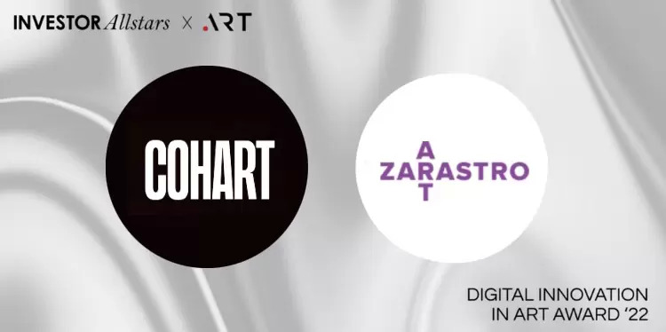 Digital Innovation in Art Award 2022 Spotlights two Longlist Nominees COHART & ZARASTRO ART